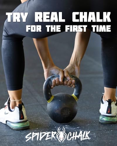 Spider Chalk 8oz Liquid Chalk for Gym & Powerlifting, Dry Hands, Better Grip
