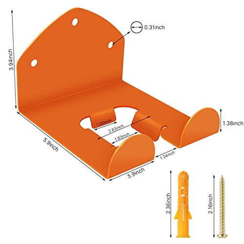 Garage Organization Weed Eater Holder Shed Organizer, Trimmer Rack Garden Power Tool Hanger for Grass Lawn Mower, 2 Pack