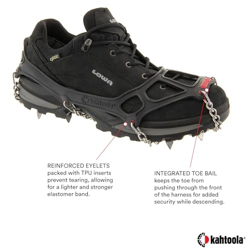 MICROspikes Footwear Traction for Winter Hiking - Black, Medium