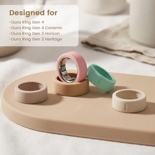 Silicone Protective Cover for Smart Rings - 6 Pack - 01 / Size 6-10
