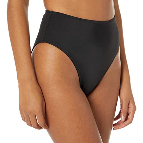High Waist High Leg Bikini Bottom - Medium / Washed Black