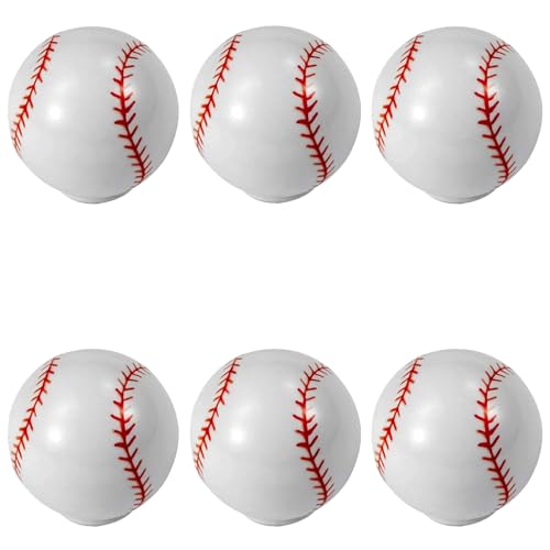 Baseball Drawer Knobs, 6-Pack Decorative Sports Cabinet Pulls