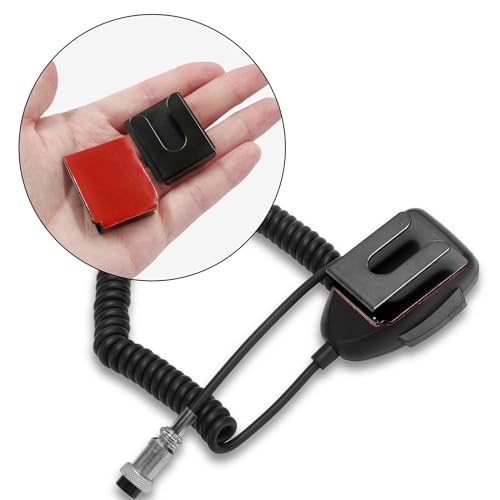 2-Pack Adhesive Metal Radio Microphone Hanger - 36x30x10mm Style 1