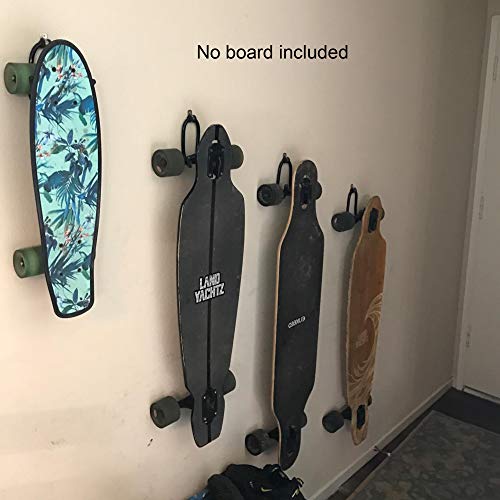 Adjustable Wall Mount Skateboard Hanger Rack - 2 Pack