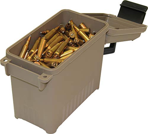 Mini Ammo Can for Bulk Ammo - Water-Resistant Seal - Dark Earth