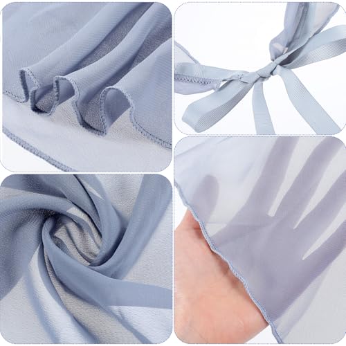 Light Gray Ballet Skirt for Women - Sheer Chiffon Wrap Skirt