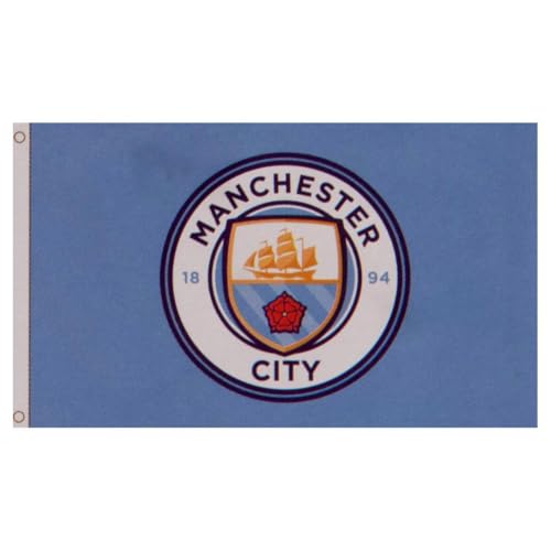 Manchester City FC Sky Crest Body Flag 5x3ft Official Soccer Gift FOCO