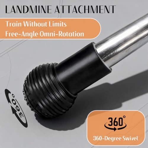 Barbell Landmine Attachment - 360° Rotation, Anti-Slip Base, Portable Design