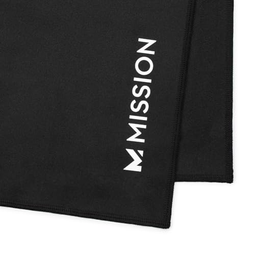 MISSION On-the-Go Cooling Towel - UPF 50, Quick-Cooling, Lightweight Black