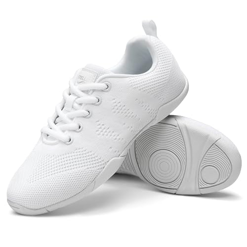 Stelle Girls & Women Cheer Shoes Lightweight Sneakers White 13 Little Kid