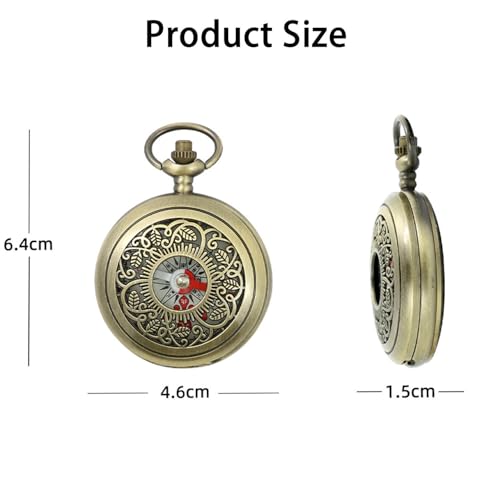 aiGear Retro Copper Alloy Hiking Compass - Portable Outdoor Navigation Tool