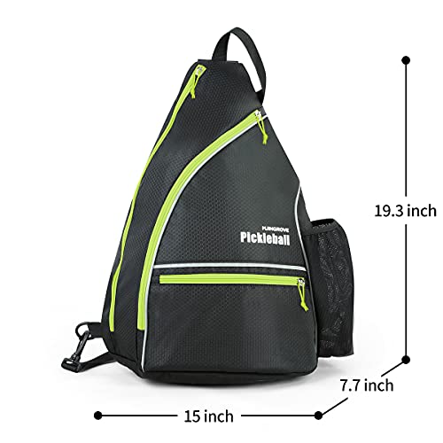 Large Capacity Pickleball Bag with Fence Hook - Green