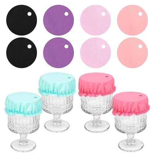12 PCS Multicolor Scrunchie Drink Covers for Alcohol Protection