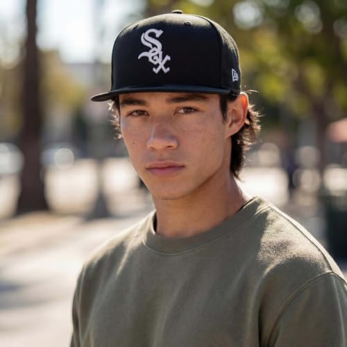 New Era Chicago White Sox Kids Cap 7 1/8 Black 2017 Model