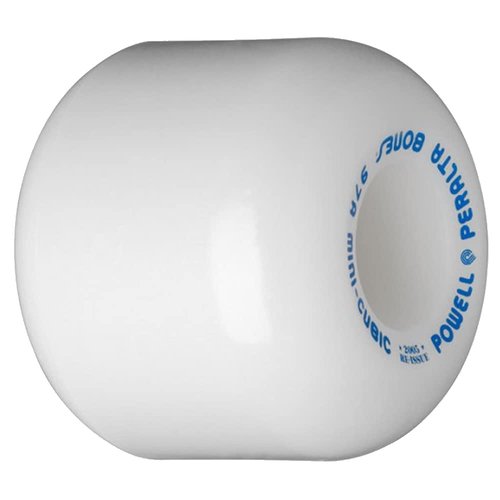 Powell Peralta Mini Cubics 64mm 95A White Skateboard Wheels (Set of 4)