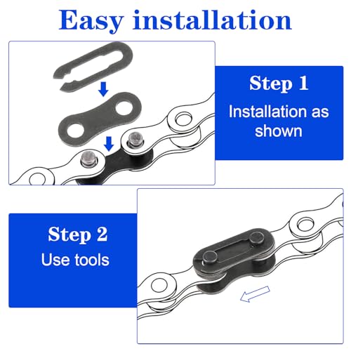 10 PCS Single Speed Bicycle Chain Links - Durable Steel Connectors