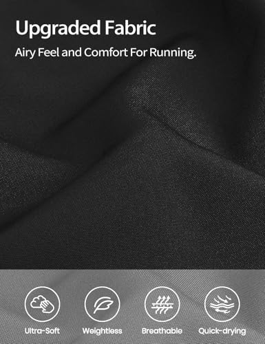 3'' Athletic Workout Running Shorts for Women - Black, Medium