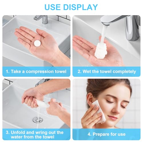 220 Pcs Compressed Towels - Portable Disposable Washcloths