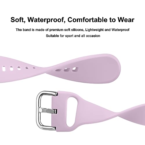 20mm Quick Release Silicone Watch Band for Smart Watches - Violet - Small