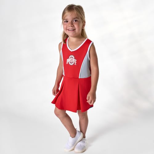 Gerber NCAA Baby & Toddler Girls Ohio State Cheer Dress & Bloomer Set 5T Red