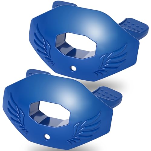 2Pcs Soft Football Mouthguard with Strap - No Boil, Durable Protection