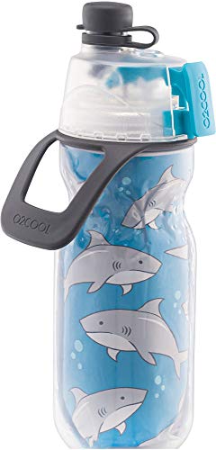 O2COOL Mist 'N Sip Misting Water Bottle 2-in-1 And Function With No