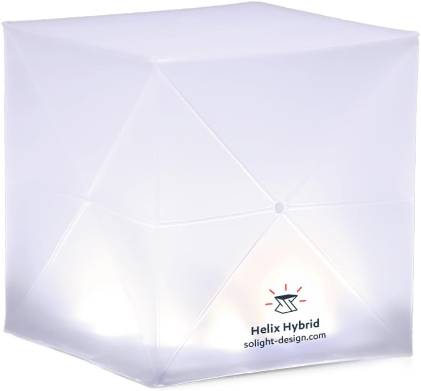 Solight Design Solar Lantern - Waterproof Rechargeable LED Camping Light | Compact & Portable for Emergencies