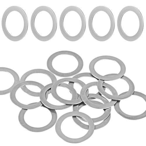 15-Pack Stainless Steel Bike Pedal Washers - 9/16 Inch