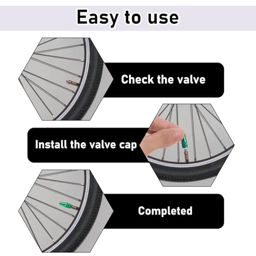 40Pcs Aluminum Presta Valve Stem Caps - 10 Color Options