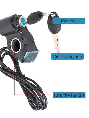 E-Bike Throttle Control Switch with Voltage Display - LCD Replacement