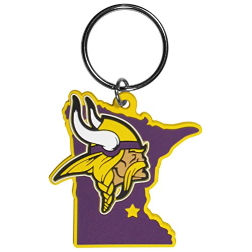 Home State Key Chain - Minnesota Vikings - Purple