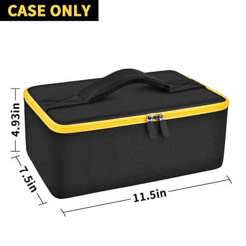 Bag Compatible with DEWALT 20V MAX Cut Off Tool 3 in 1 Brushless (DCS438B), Storage Case Carrying Holder Organizer for Charger, Batteries, Cutting Wheel and Other Accessories (Box Only)