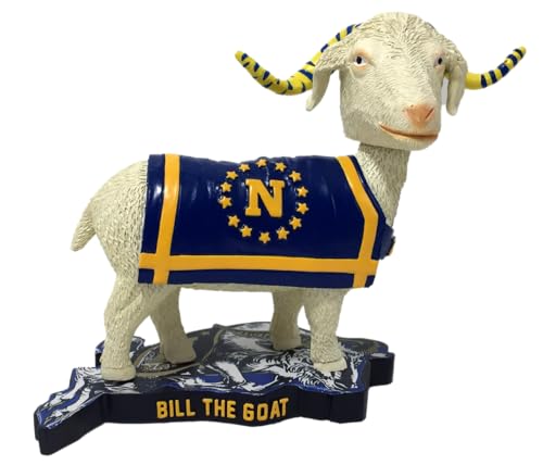 Navy Midshipmen Bill The Goat Mascot Bobblehead - 6 Inches