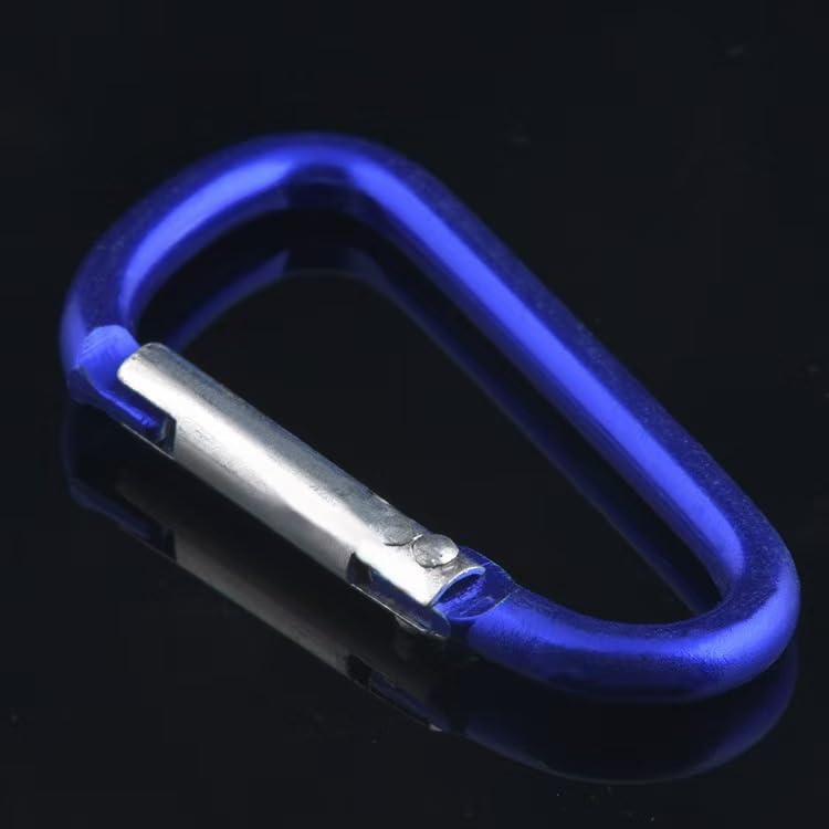 3" Aluminum Carabiner Keychain Clip - 12 Multicolor Set