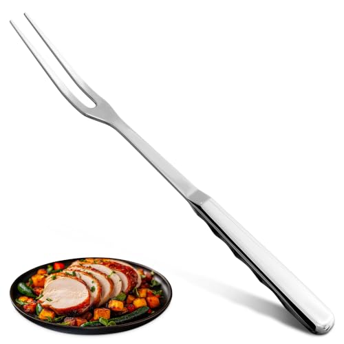 Lagarto 11-inch Carving Fork for Meat - Stainless Steel Serving & Cooking Fork, Includes 1 Pcs
