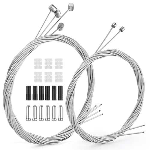 Universal MTB Brake and Shifter Cable Kit - Stainless Steel Replacement Set