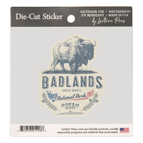 Badlands National Park Small Sticker - Buffalo Die Cut Vinyl