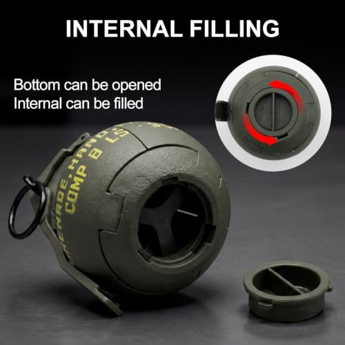 M67 Dummy Hand Grenade - Green, Tactical Movie Prop for Airsoft & Paintball