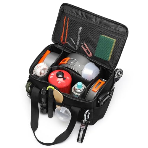 Lemubeane 14L Tactical Camping Storage Bag Black – Portable Trunk Organizer