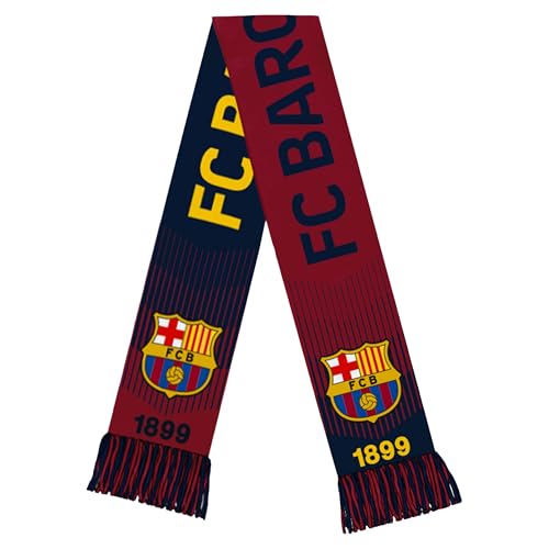 FC Barcelona Soccer Scarf - Officially Licensed - Blue - One Size