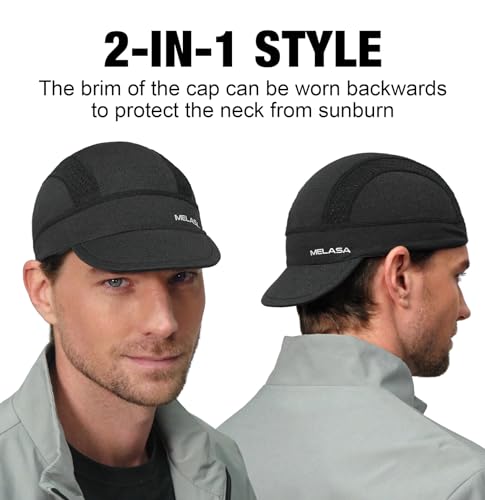 MELASA Breathable Cycling Cap - Lightweight Reversible Bike Helmet Liner