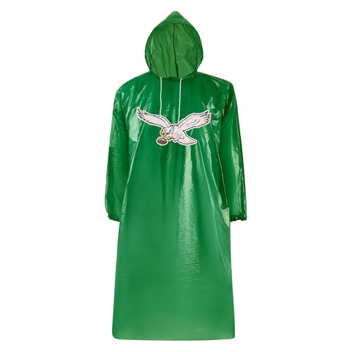 NFL Philadelphia Eagles Waterproof Rain Poncho for Adults