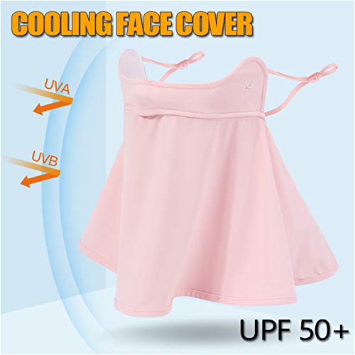 Beige WRELS UPF 50+ Unisex Breathable Sun UV Face Cover Gaiter for Outdoor Summer Activities