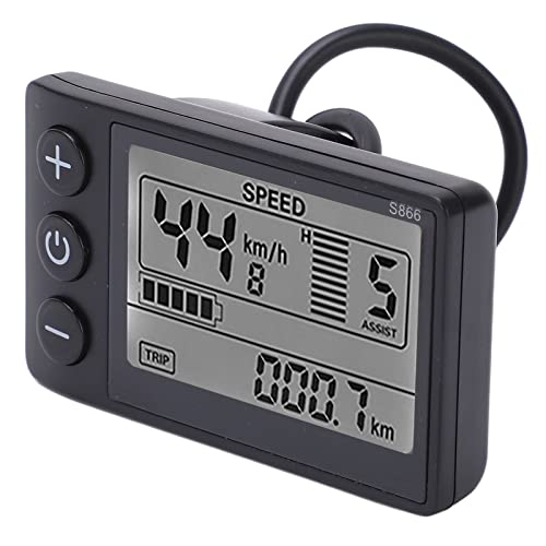 LCD Electric Scooter Speedometer Display - Waterproof, Backlit