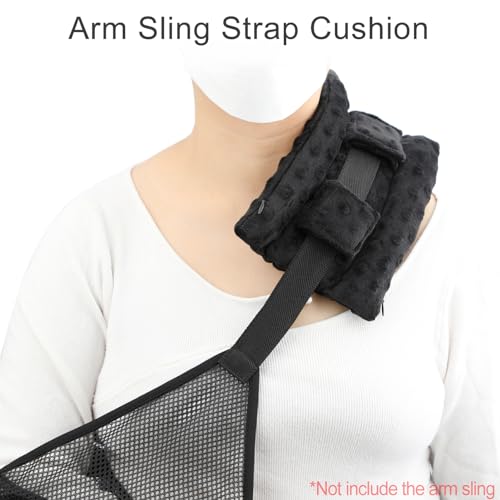 BNRendles Black Three-Row Neck Pad Cushion for Arm Sling Comfort Support