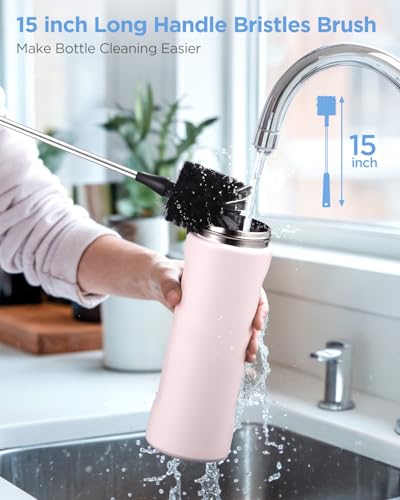 Black EasyAcc Water Bottle Cleaner Brush Set, 3 Pack for Hydroflask & More