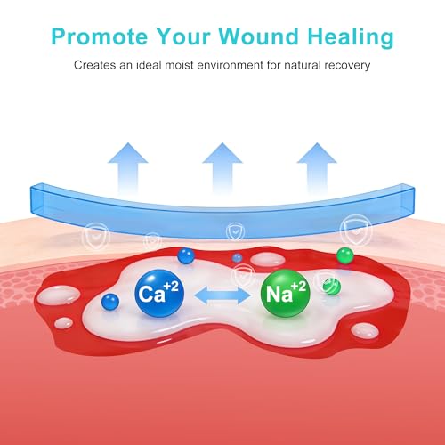 Calcium Alginate Wound Dressing Pads - 2x2 Inch, 7 Count
