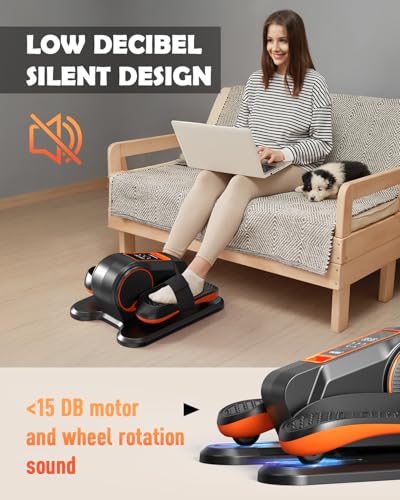 Electric Elliptical Leg Exerciser for Seniors - Orange