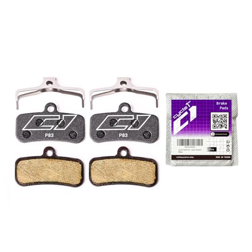 Cycle1st Semi-Metallic Bike Disc Brake Pads for Shimano Tektro TRP 2 Pairs Black