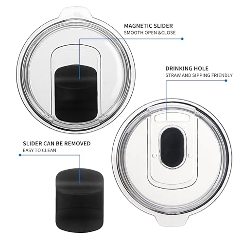 20 oz Replacement Tumbler Lids - 2 Pack for YETI & More